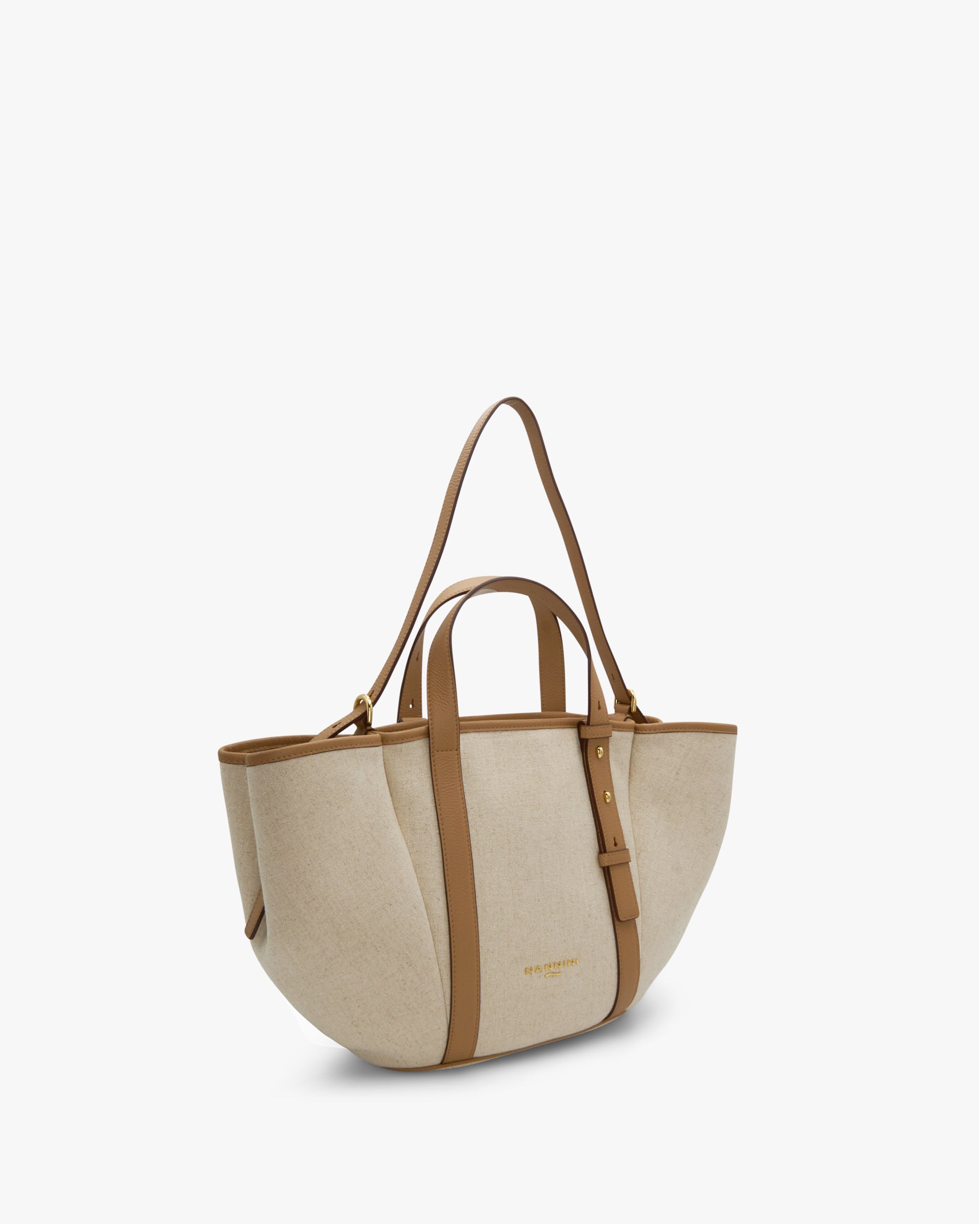 NANNINI borsa spalla donna pelle nero manico tracolla