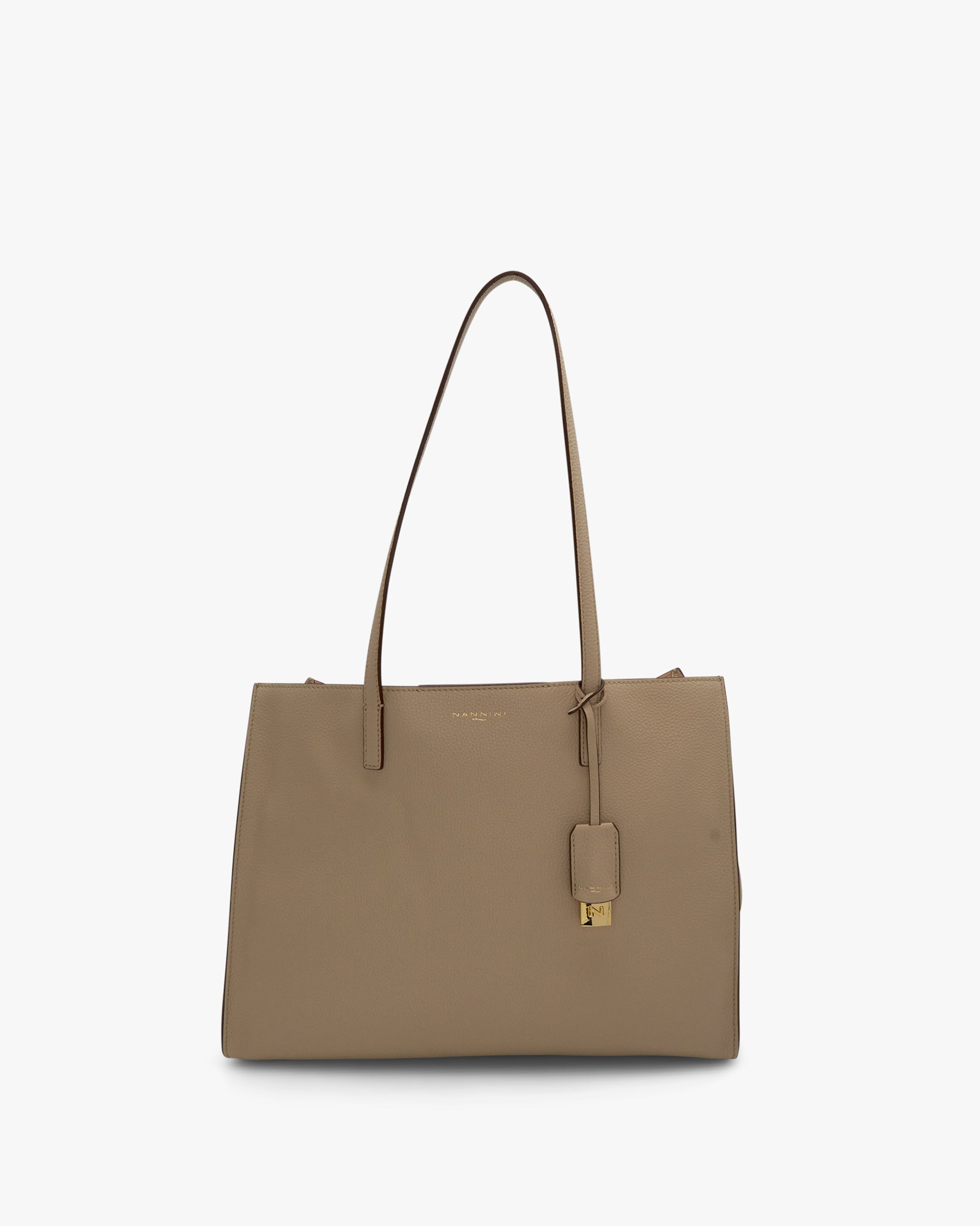 NANNINI borsa spalla donna pelle nero classico moda