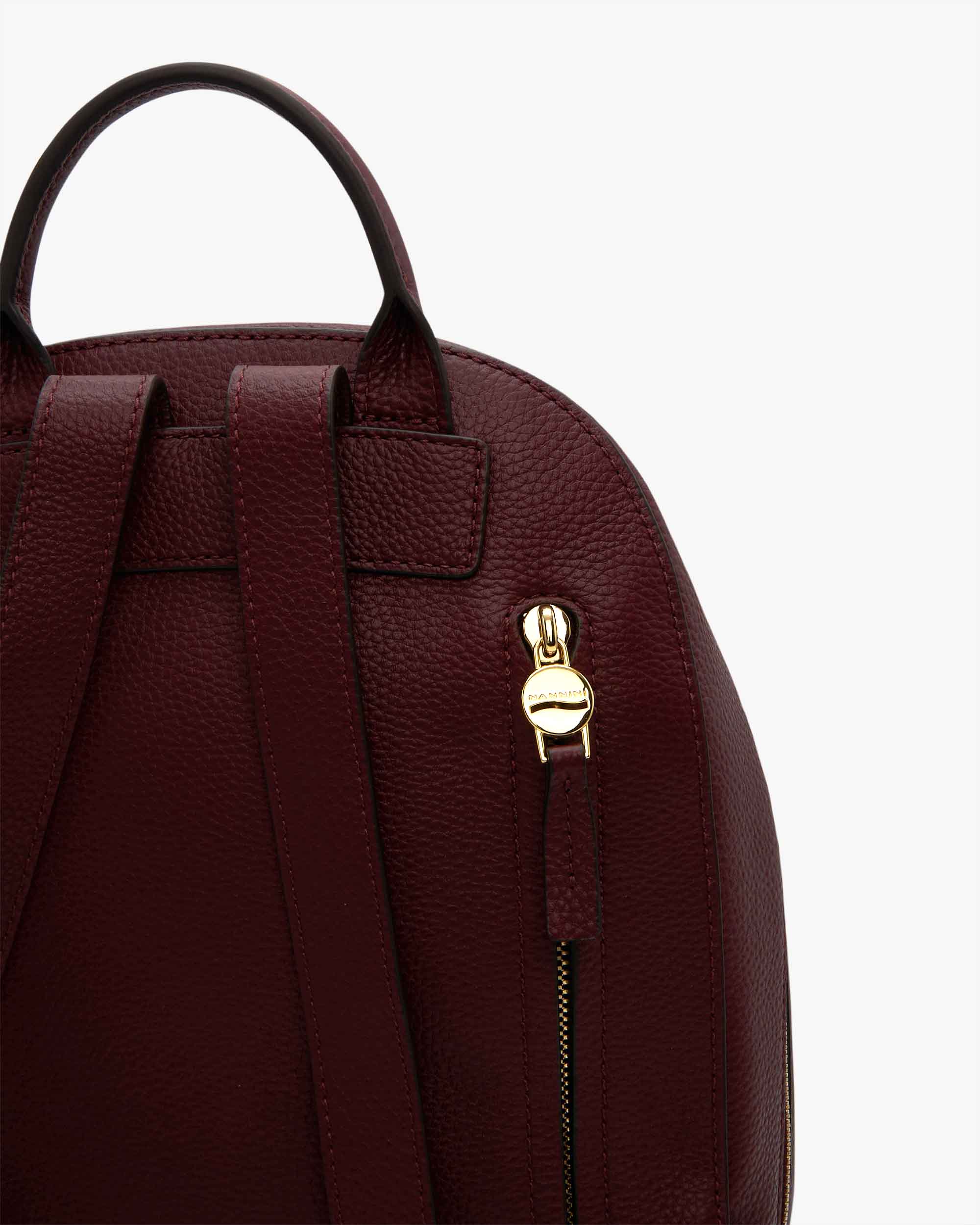 NANNINI borsa spalla donna pelle nero borchie piccola