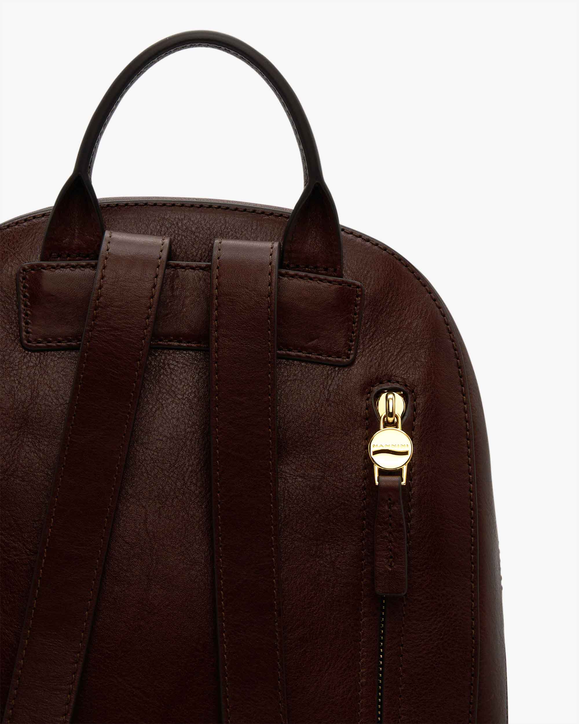 NANNINI borsa pelle liscia marrone chiaro con tracolla