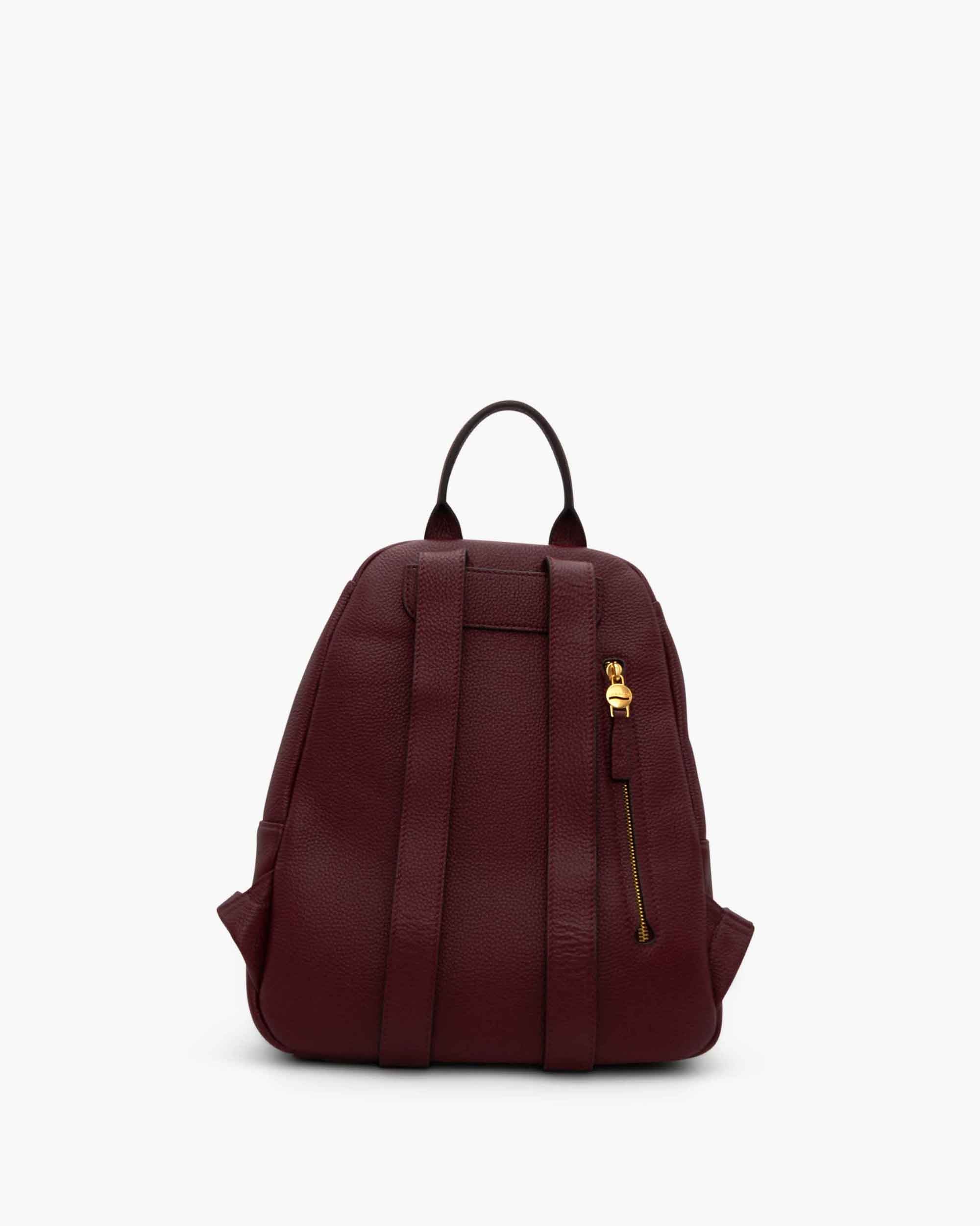 NANNINI borsa spalla donna pelle martellata marrone chiusura patta