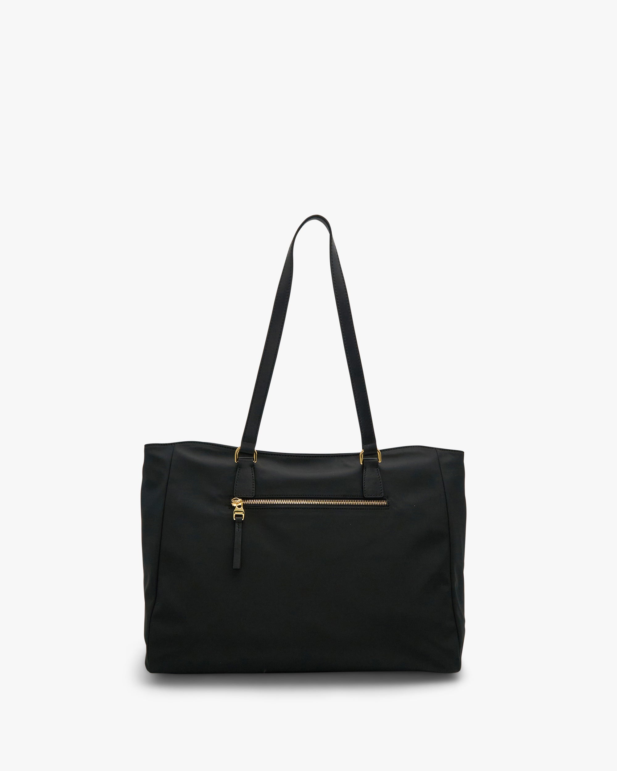 NANNINI borsa spalla donna pelle nero con zip dorate