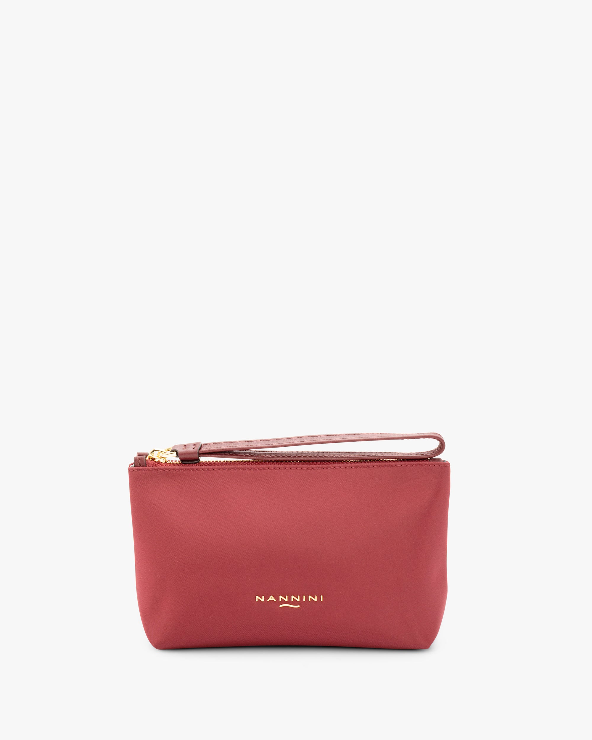 NANNINI borsa secchiello pelle martellata tracolla beige