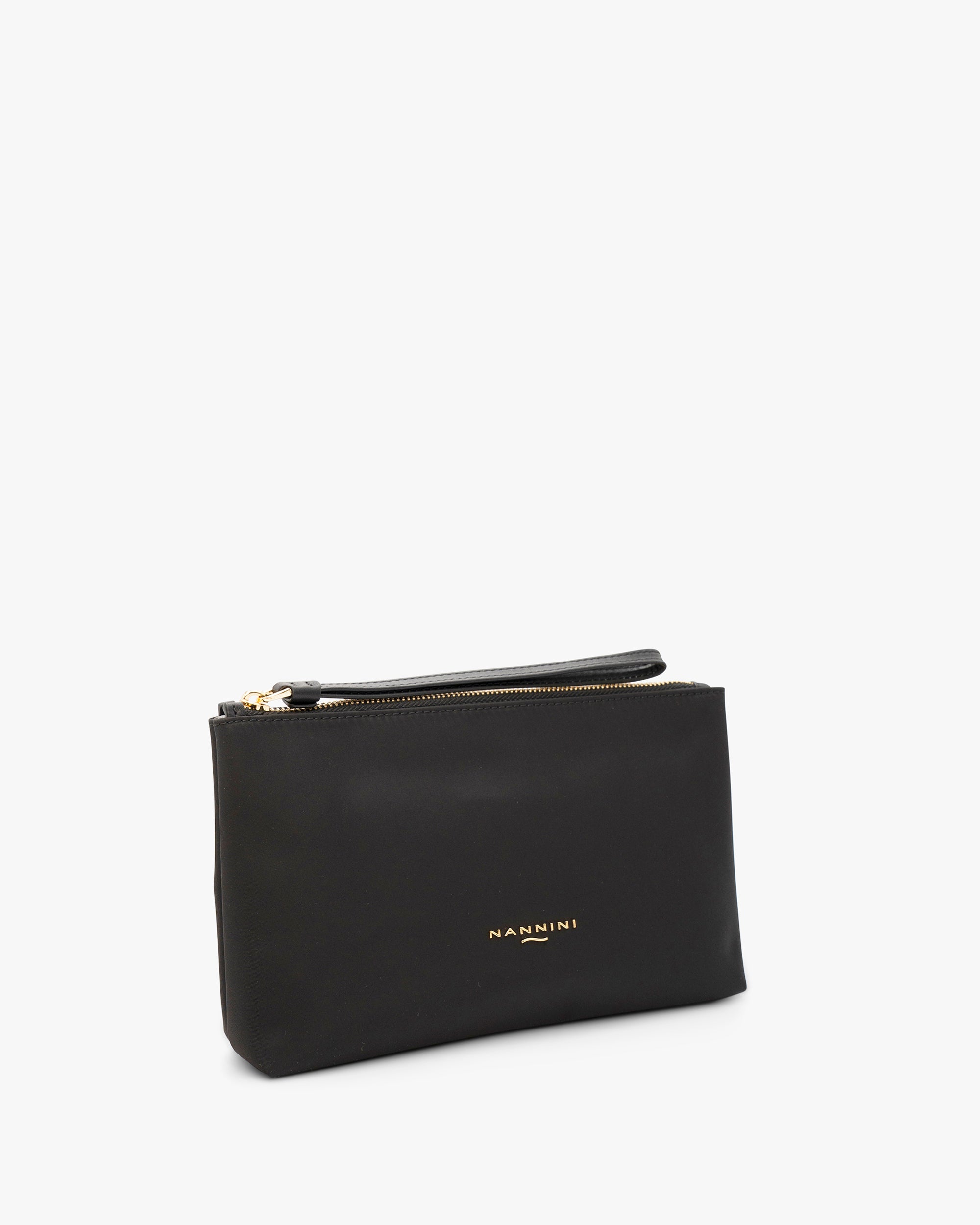 NANNINI borsa secchiello pelle marrone intrecciata chiara donna