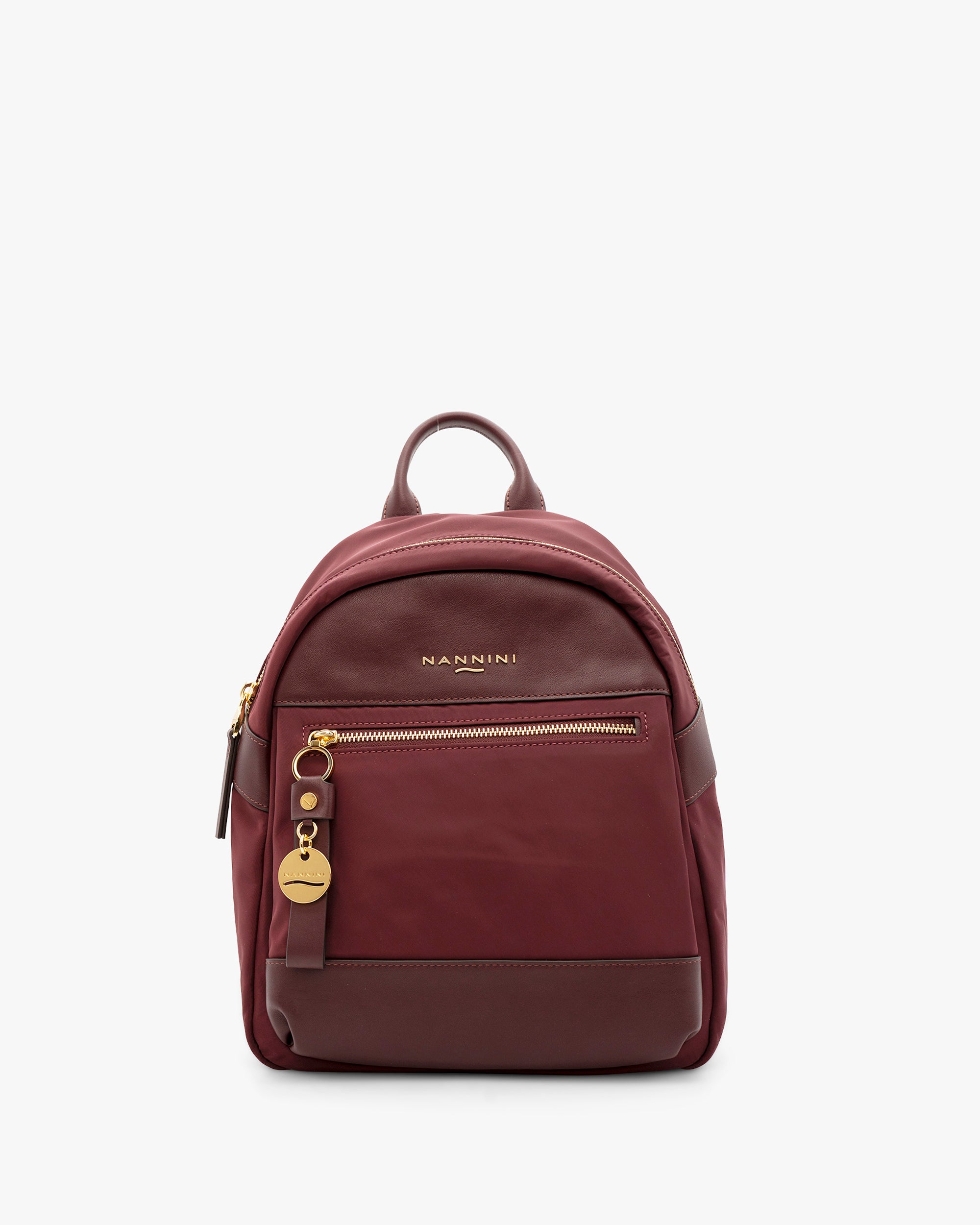 NANNINI borsa secchiello paglia intrecciata marrone fodera colorata