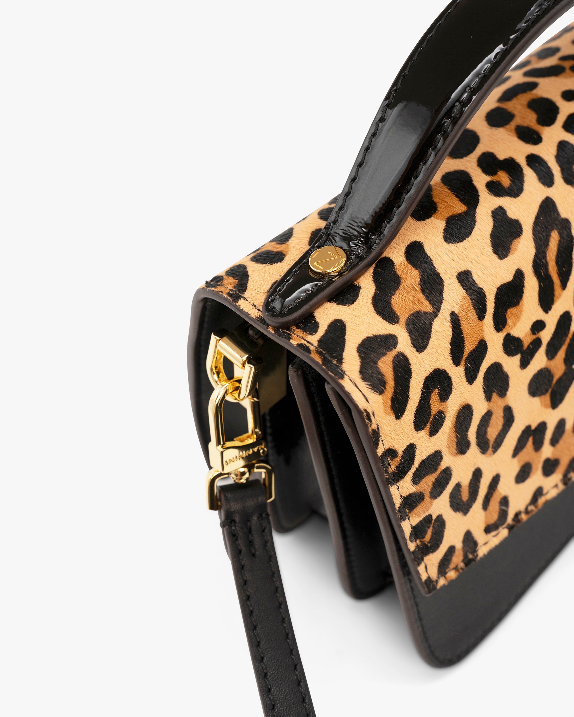 NANNINI pochette pelle martellata tracolla beige marrone donna
