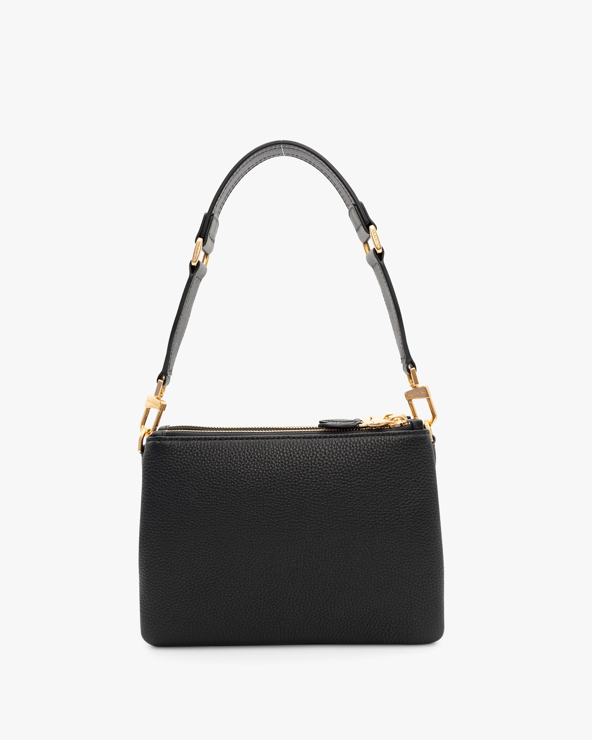 NANNINI borsa secchiello pelle marrone chiaro con tracolla regolabile