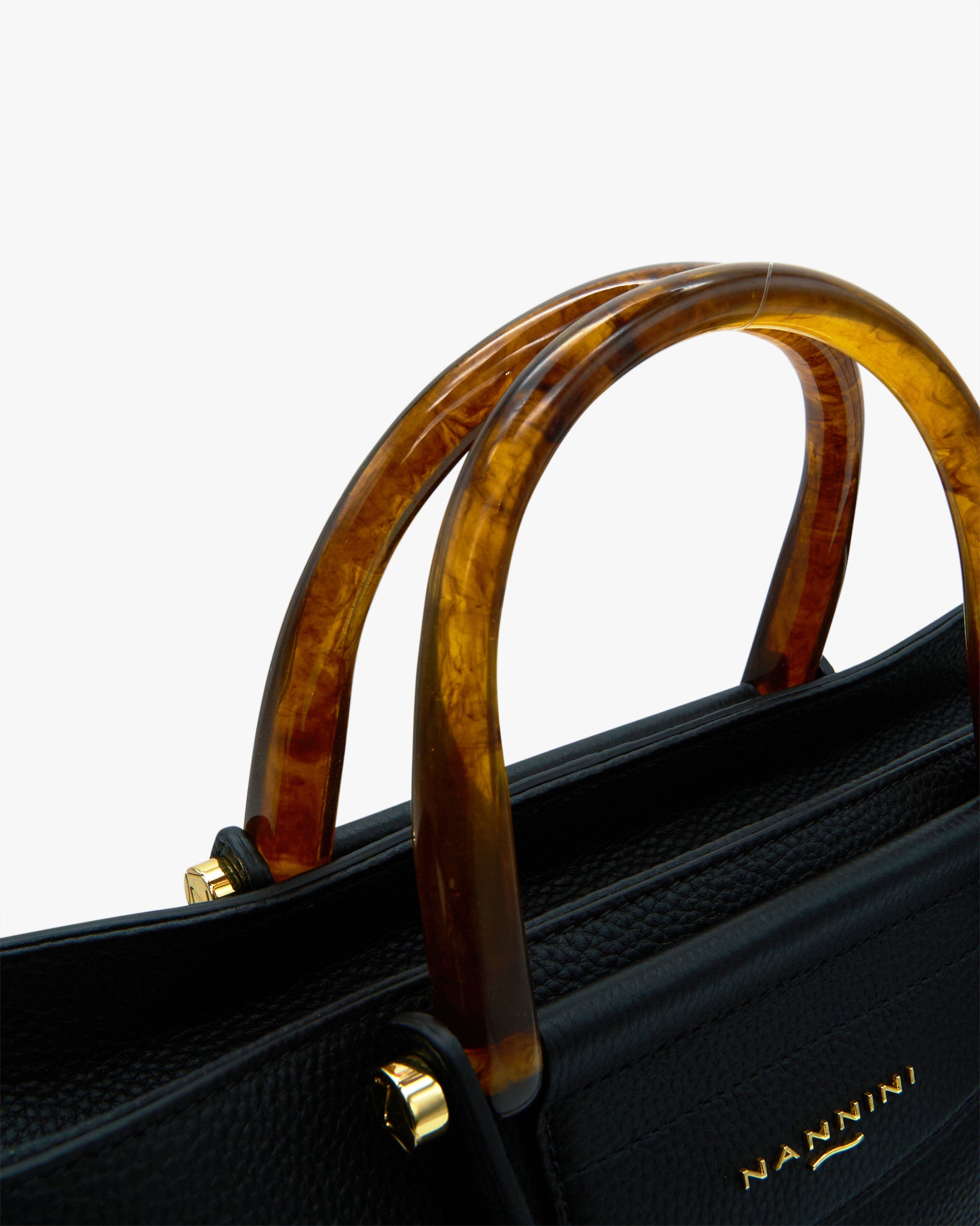 NANNINI borsa spalla donna pelle martellata beige tracolla gold