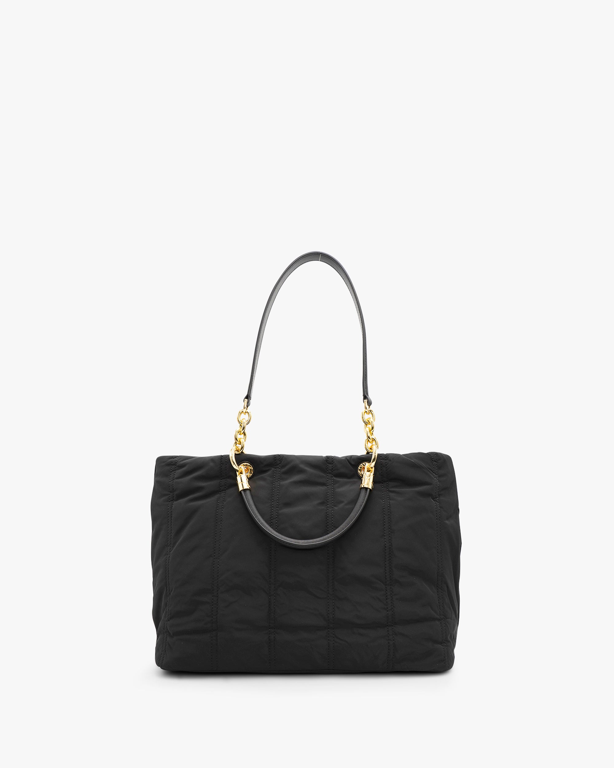 NANNINI borsa spalla donna pelle nero due manici con