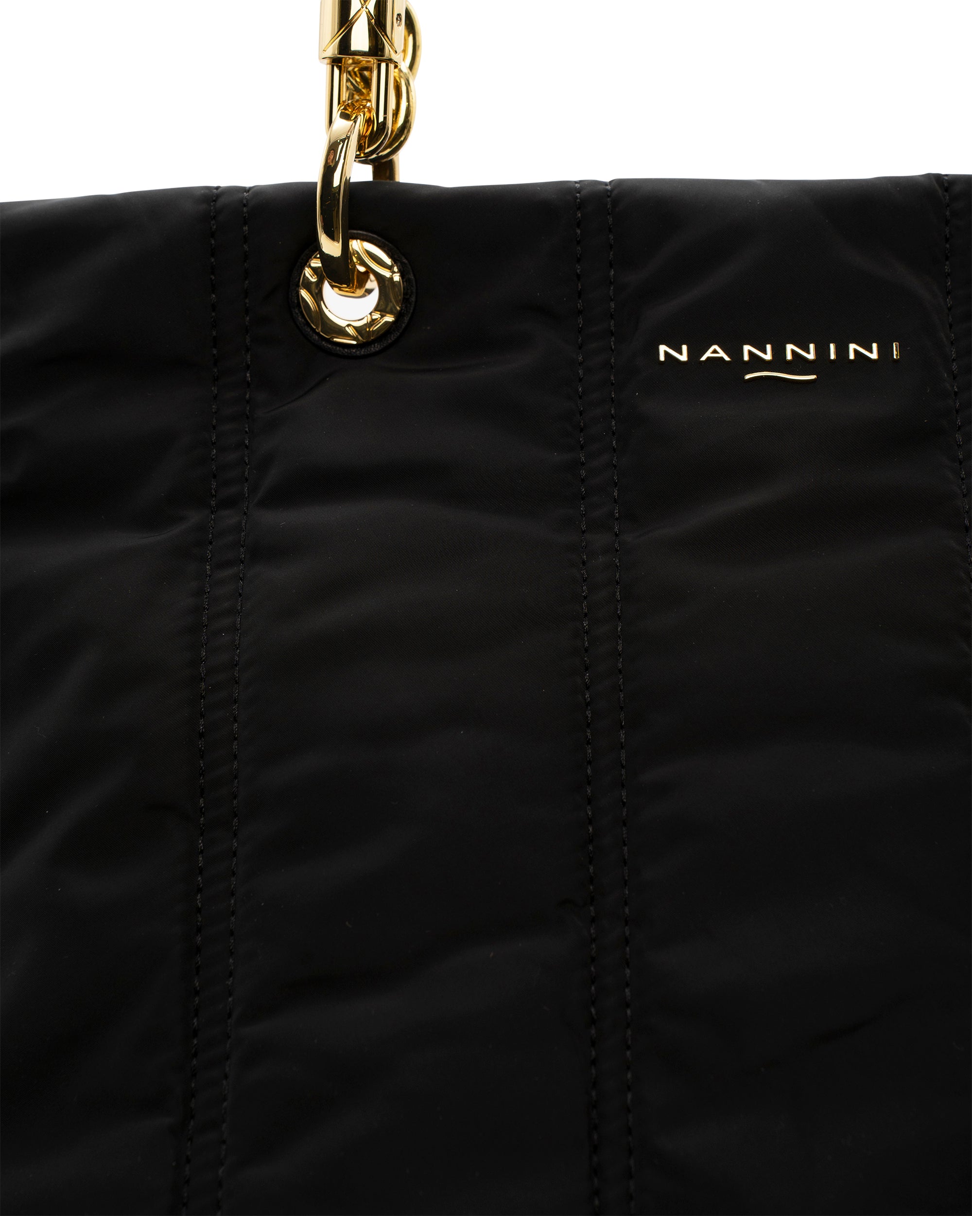 NANNINI borsa spalla donna pelle liscia cuoio marrone