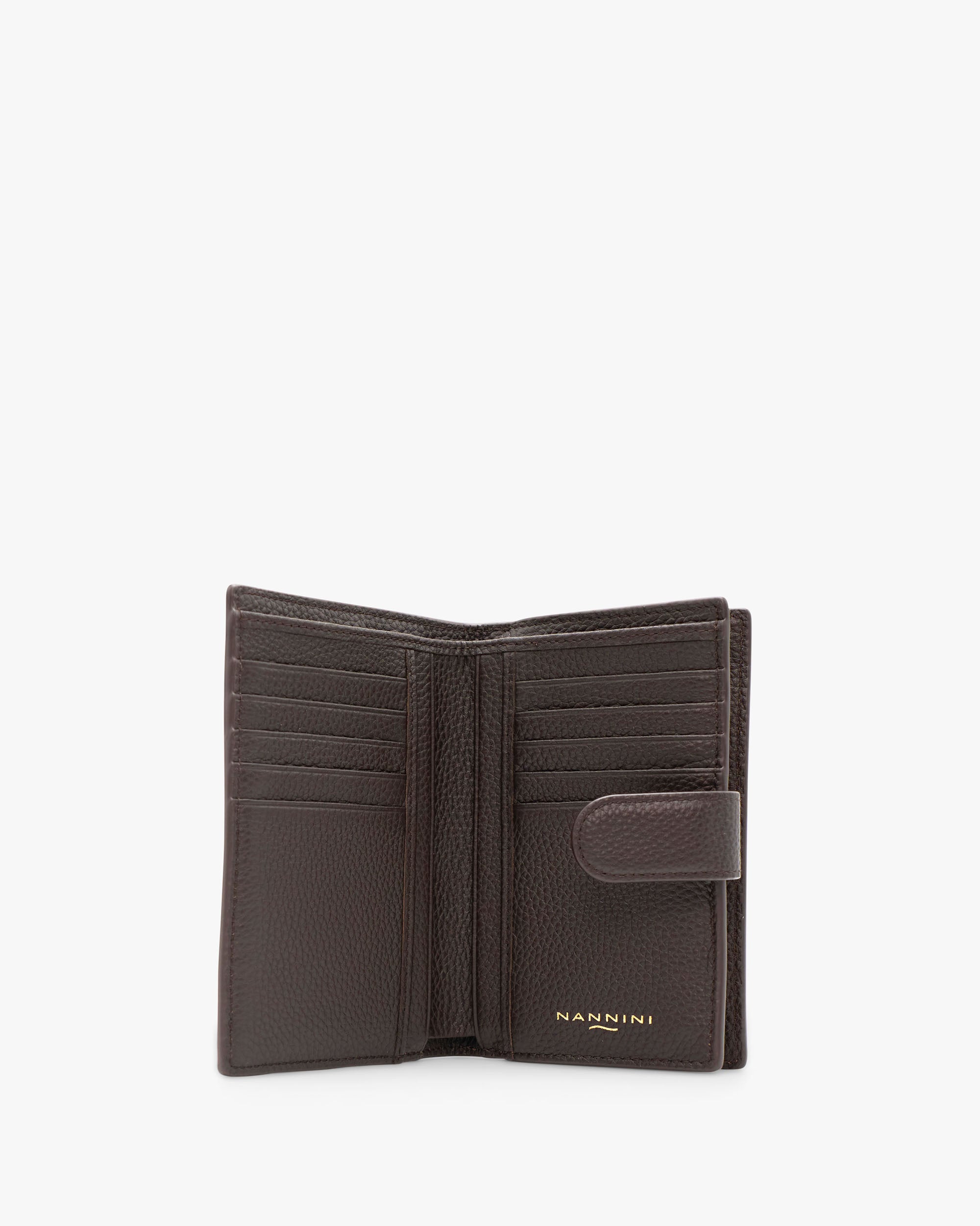 NANNINI borsa spalla donna pelle nero martellata media