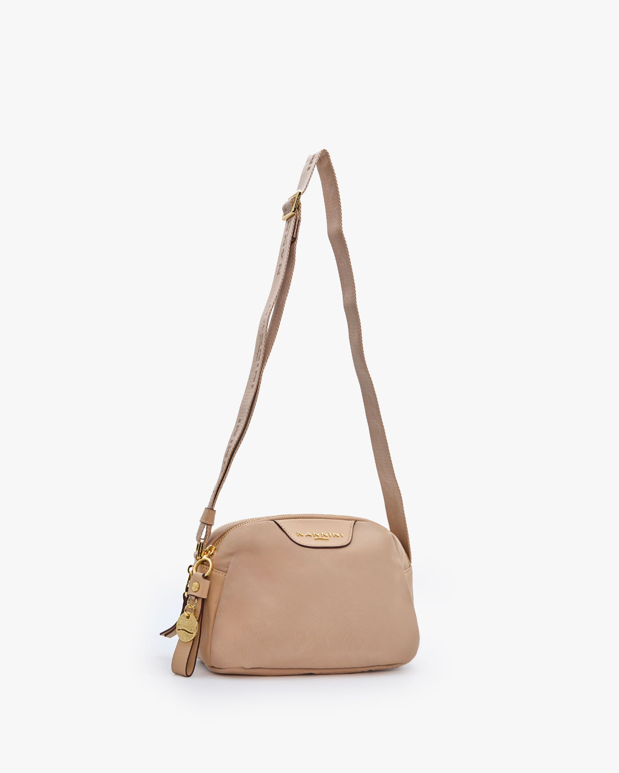 NANNINI borsa pelle liscia marrone tracolla spalla piccola