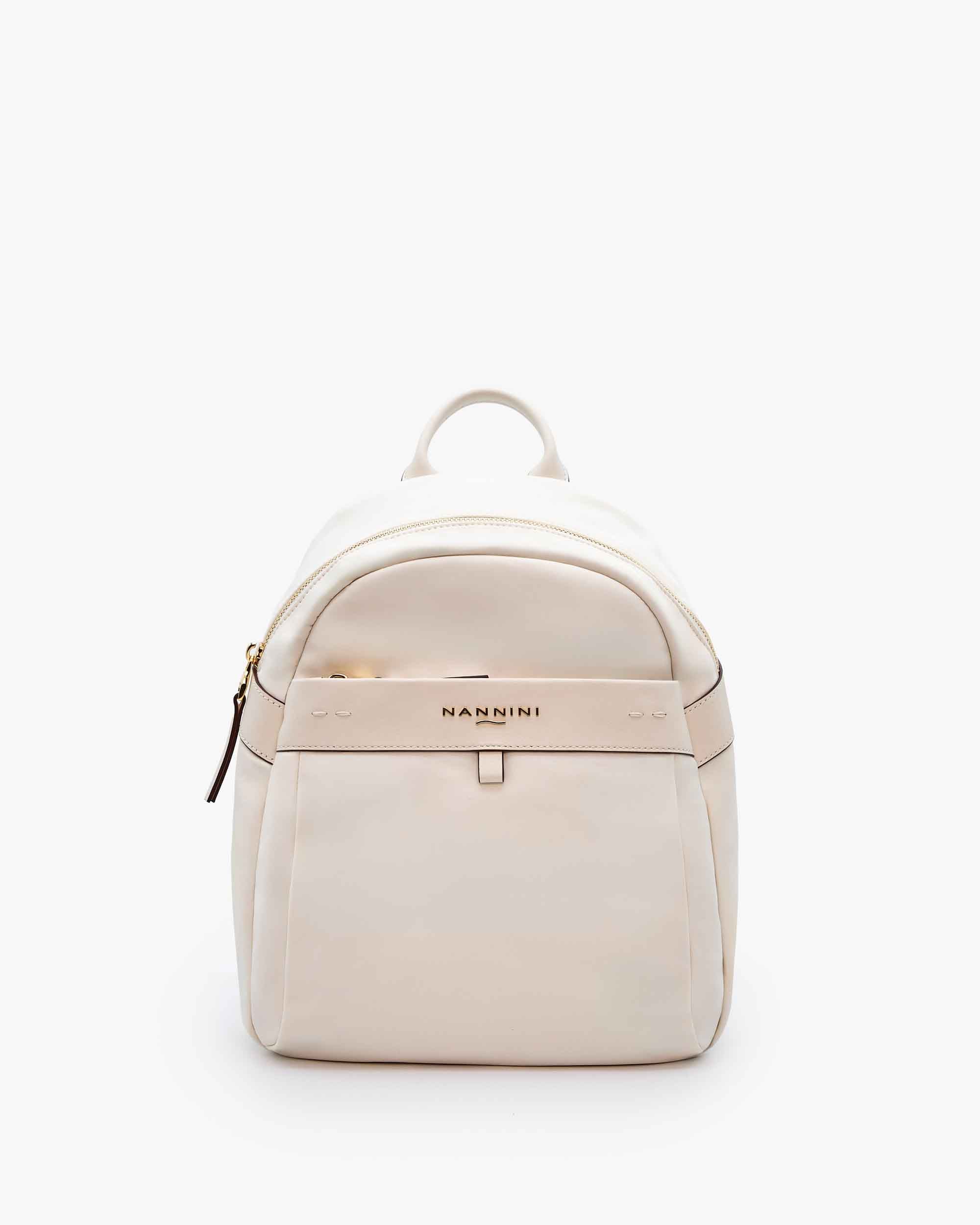 NANNINI pochette pelle sintetica tracolla nera chiusura zip