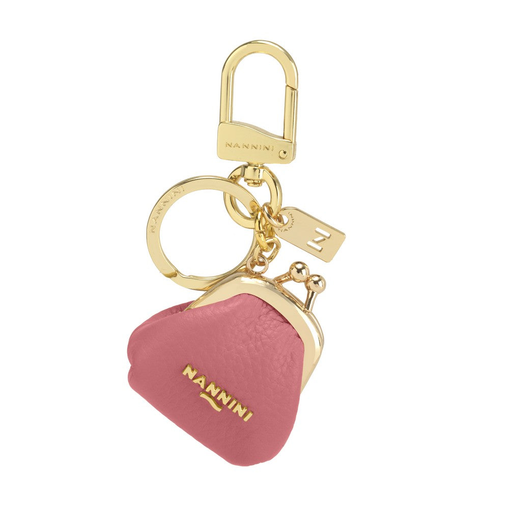 NANNINI tracolla pelle martellata geranio rosso borsa donna