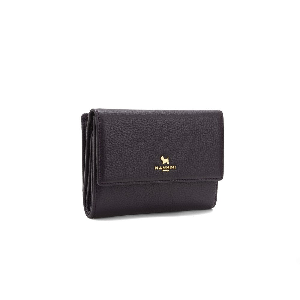 NANNINI borsa pelle martellata tracolla rossa media compatta