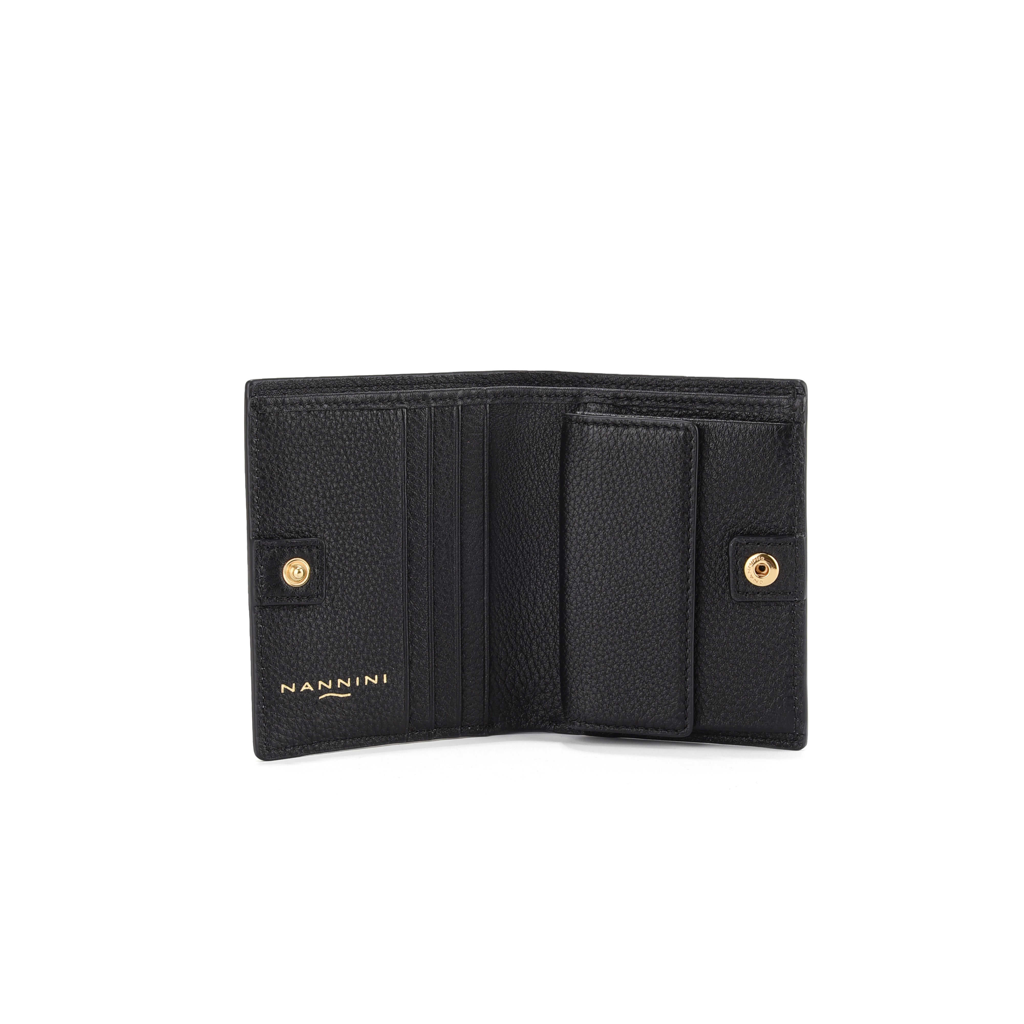 NANNINI borsa spalla donna pelle martellata nera