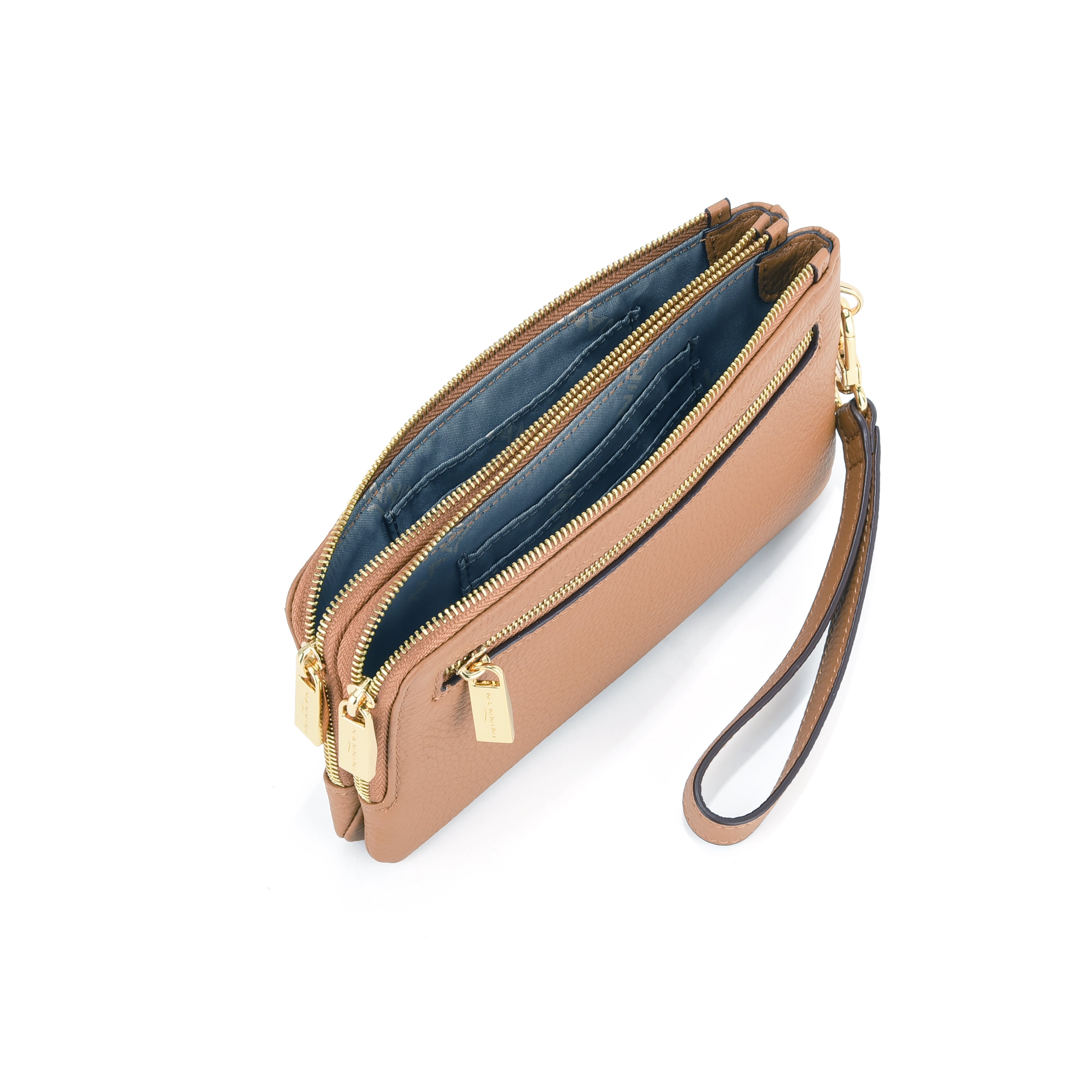 NANNINI shopper pelle liscia marrone cammello donna borsa