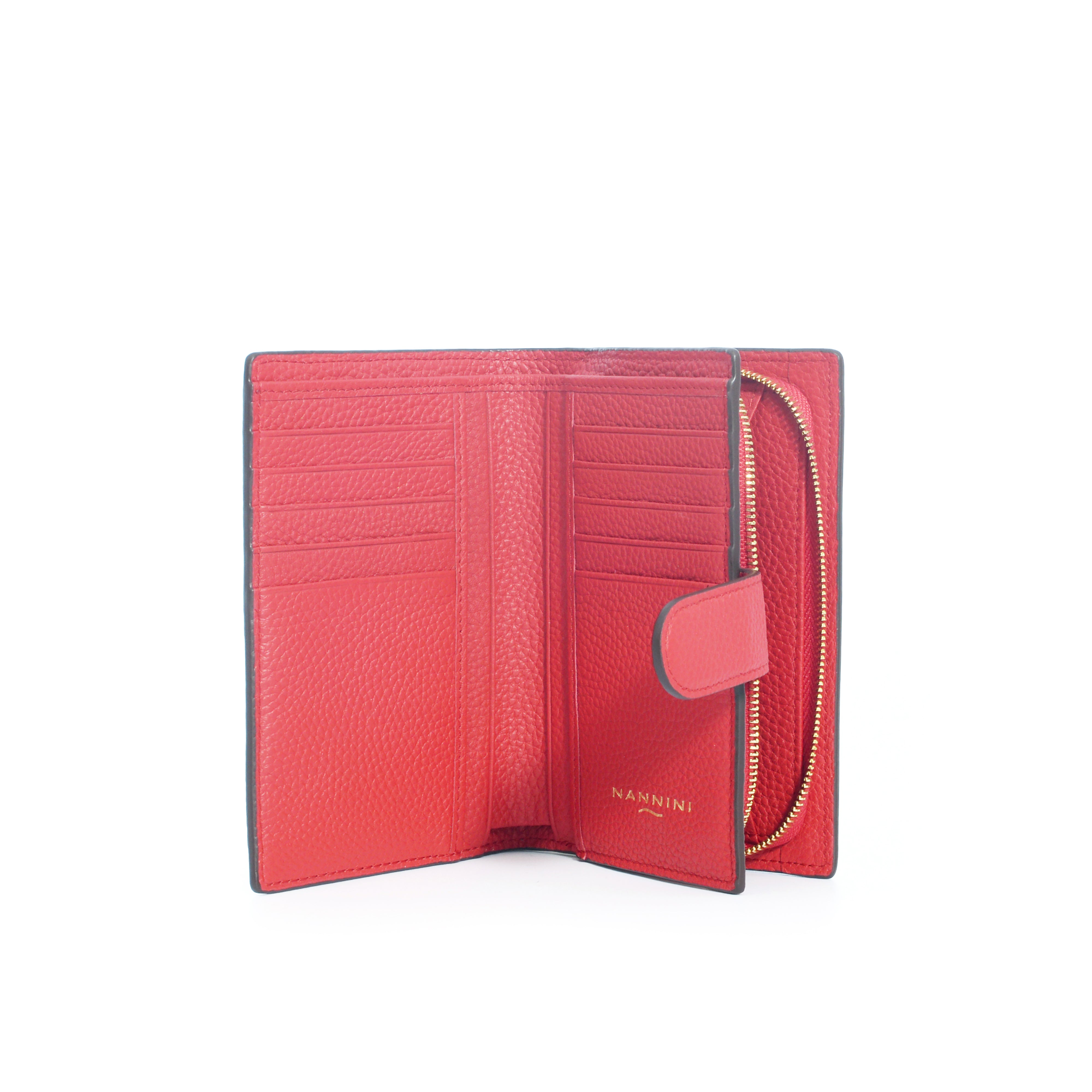 NANNINI borsa pelle saffiano geranio spalla tracolla donna
