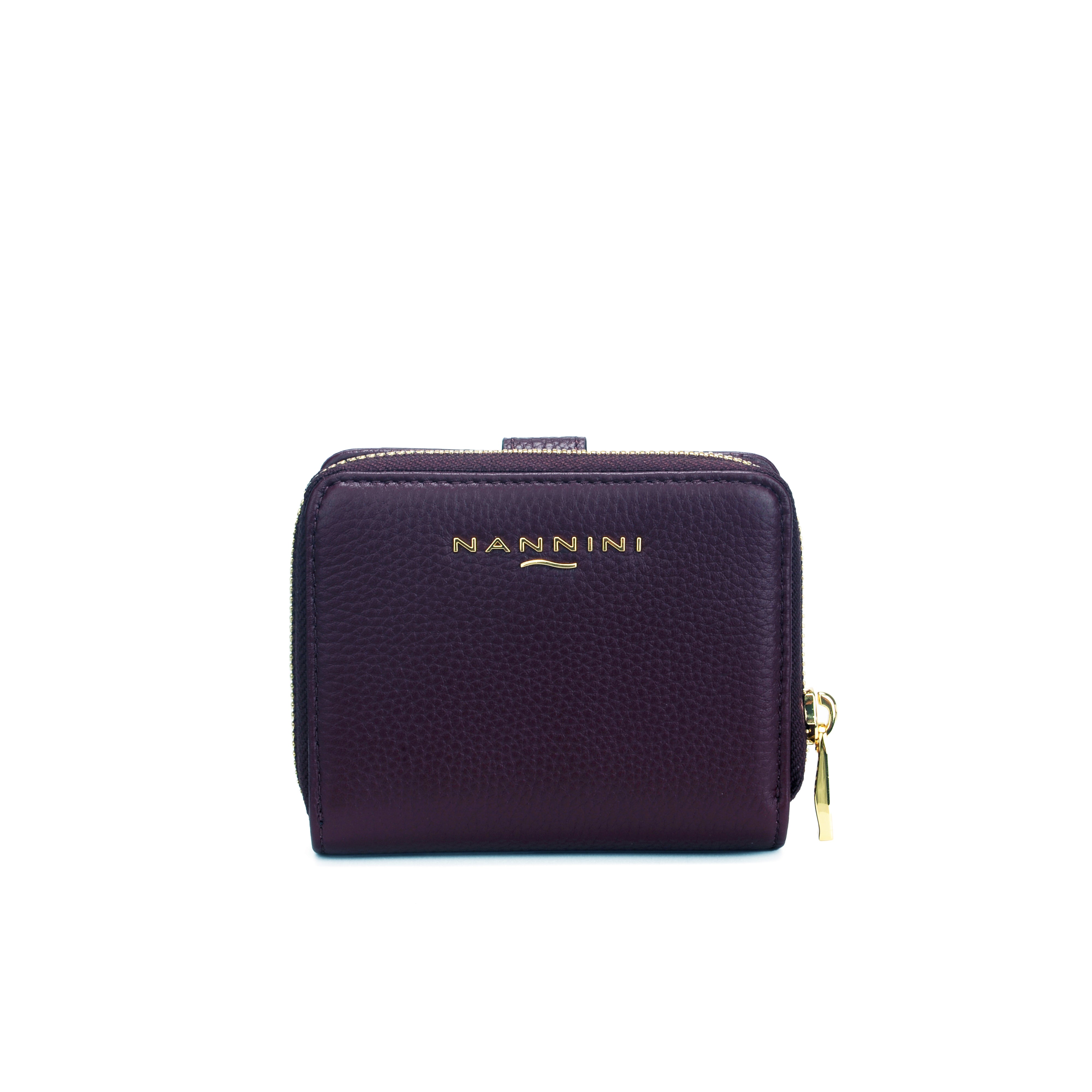 NANNINI borsa spalla donna pelle martellata blu scuro
