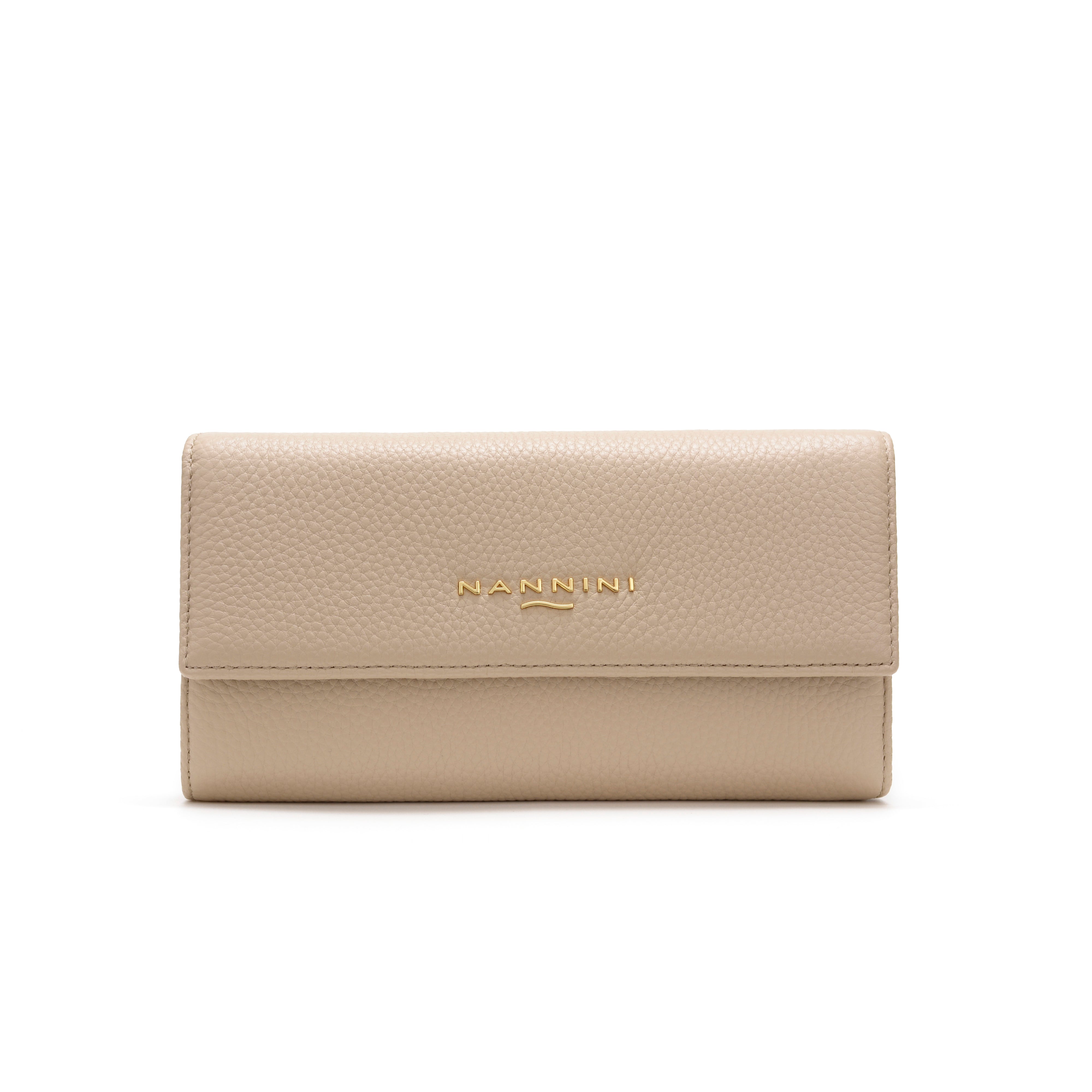 NANNINI borsa spalla donna beige pelle effetto paglia