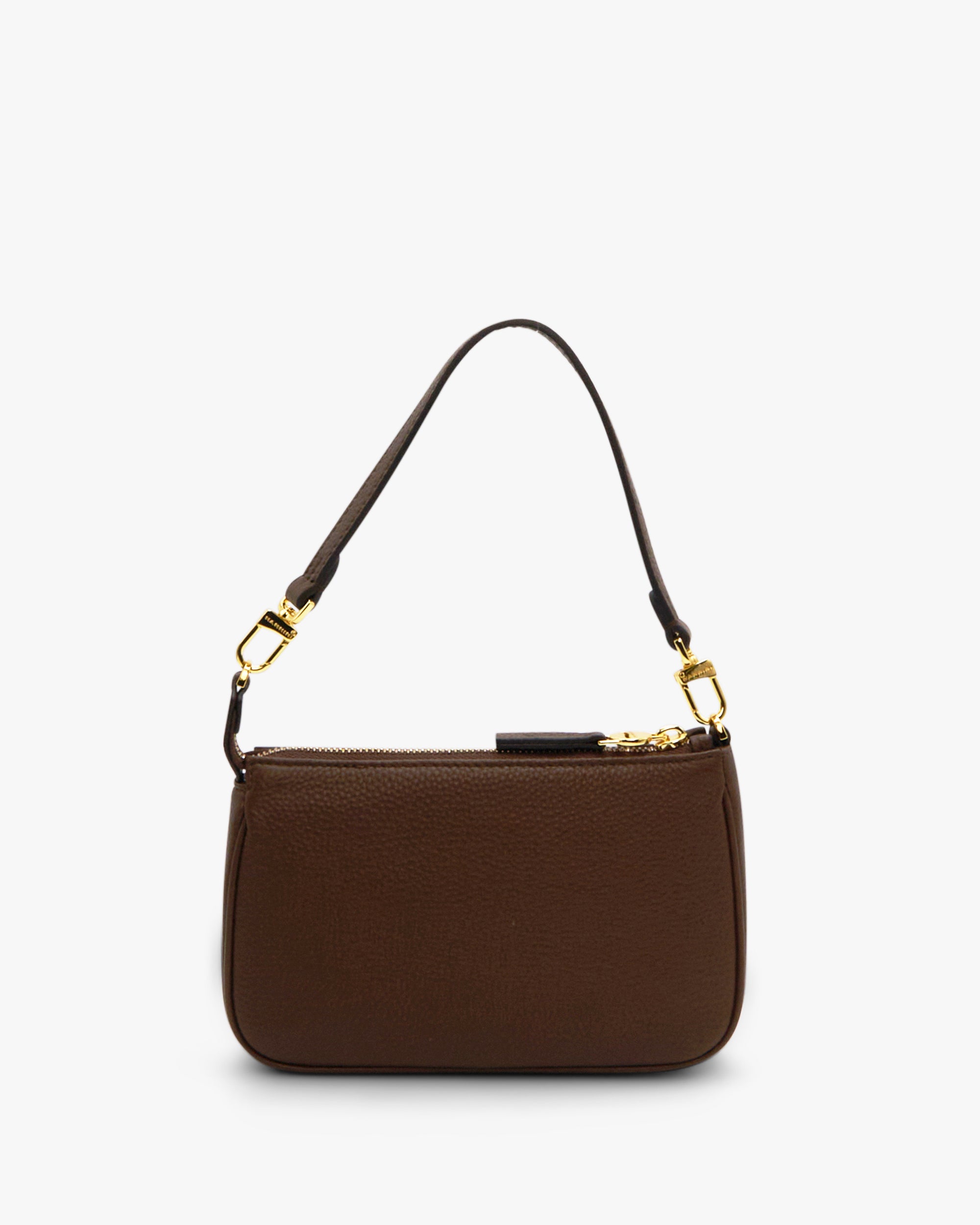 NANNINI borsa spalla donna pelle nero martellata fibbia oro